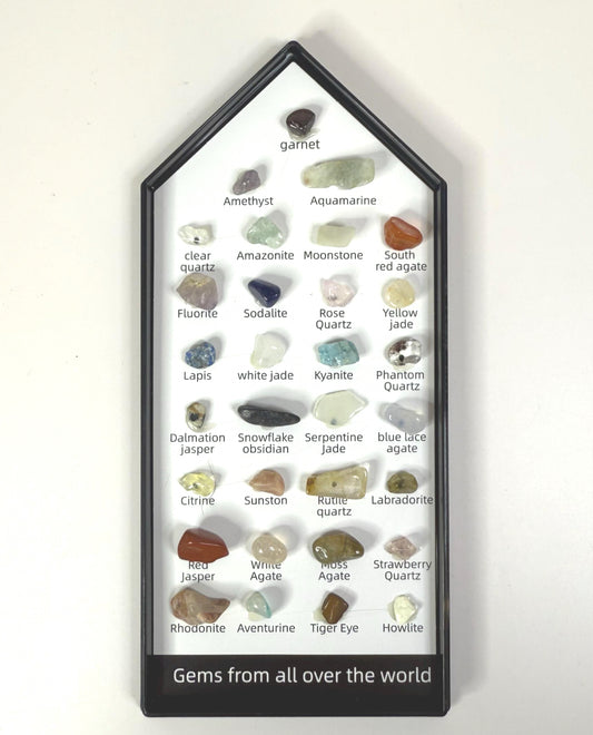 Mini Gemstone Identifier Key – 20+ Real Gemstones Tactile Rock ID Guide - Rock & Gem Mini Guide Rock Science