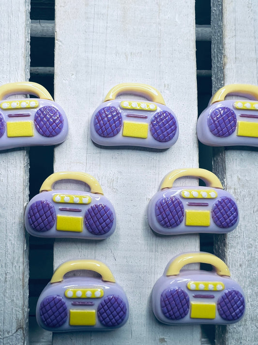 Miniature RADIO Trinket Mini Boombox Mini Objects for Speech therapy Music Theme Mini Instruments Dollhouse Radio Object