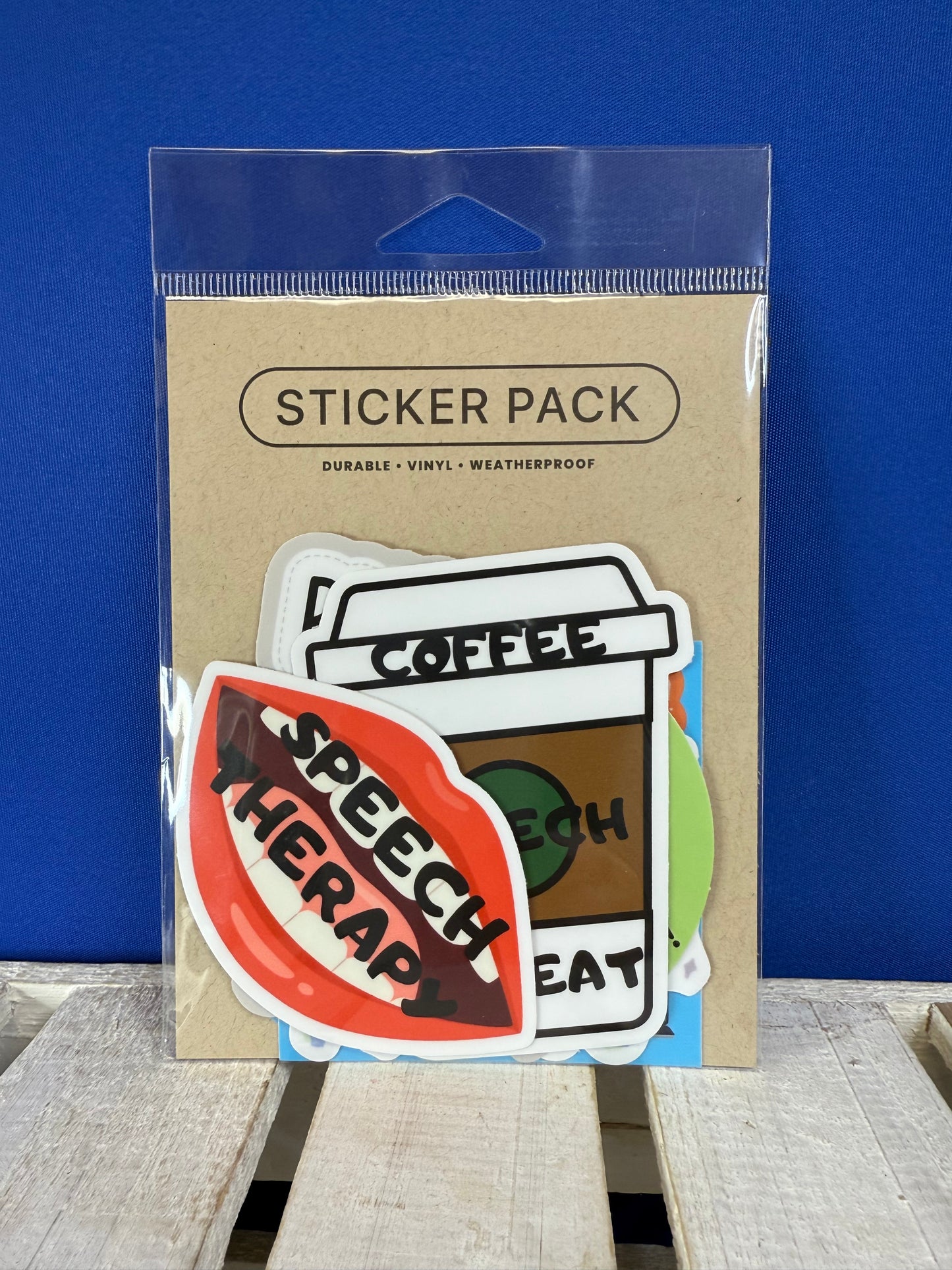 Speech Therapy Stickers - Includes all 7 - SLP Sticker Pack Speechie Laptop Stickers - Great Quality