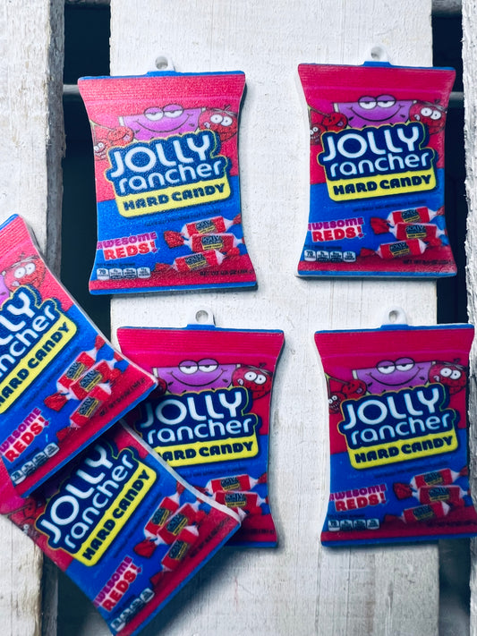 Miniature Red Jolly Rancher Mini Brands Candy  2D Acrylic Mini Objects for Speech Therapy  Doodads Dollhouse Miniature Candy