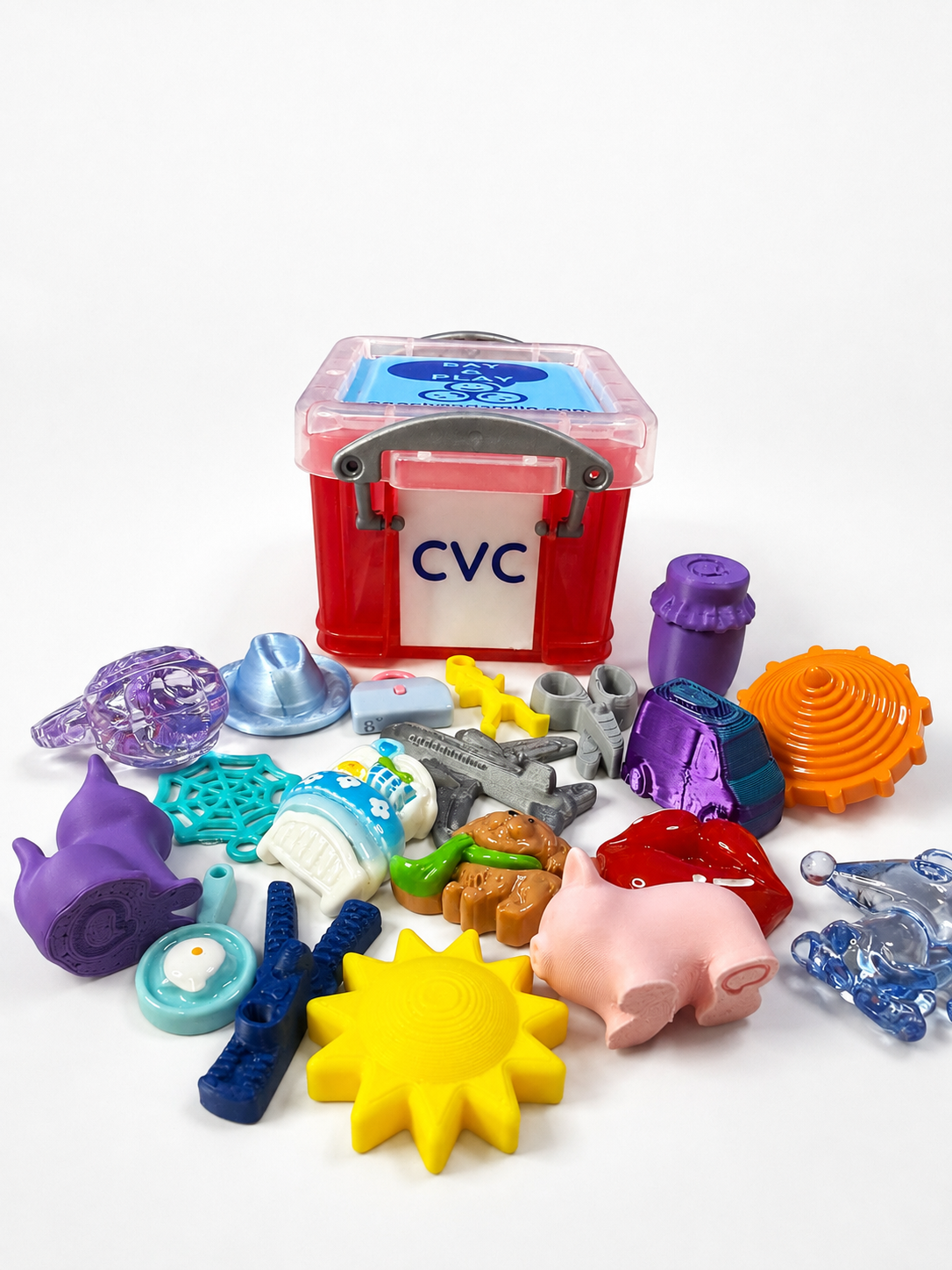 Objetos para Logopedia y Lectura-Objetos CVC-Objetos Apraxia Mini Objetos para Logopedia Baratijas-Objetos del Habla Apraxia