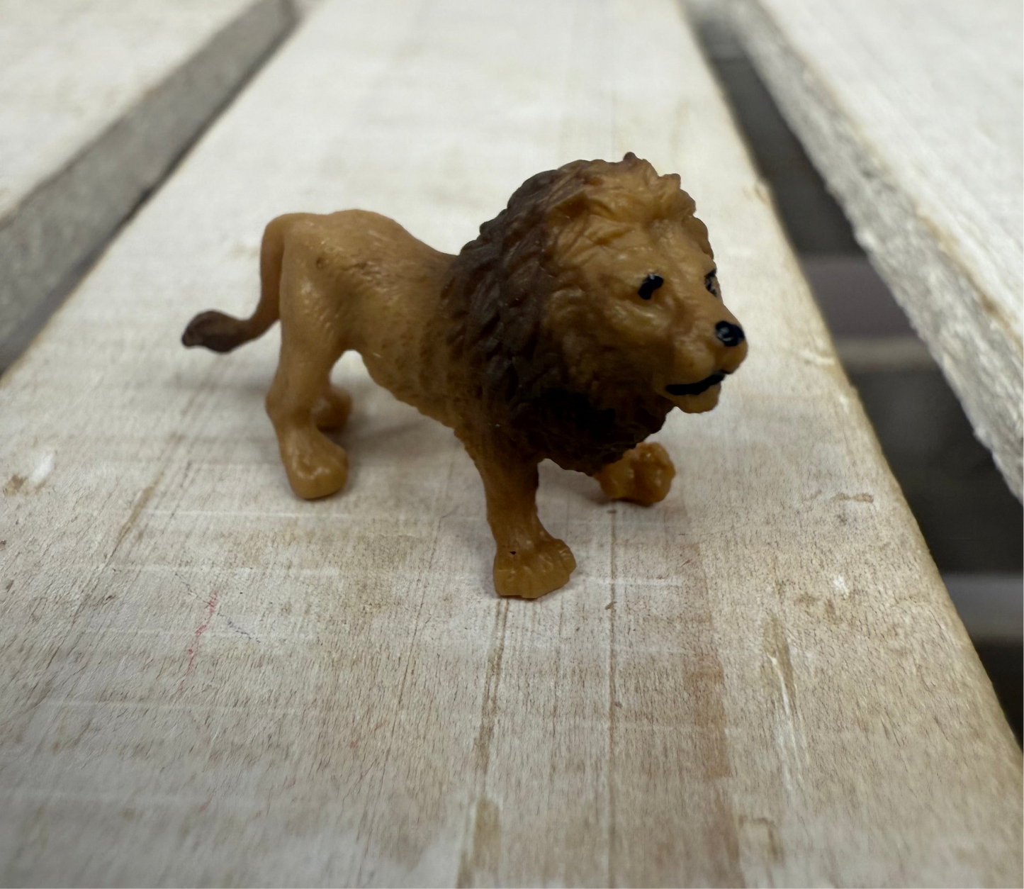 Miniature LION Figurine Zoo Minis Speech Therapy, Montessori, and Alphabet Sound Sets Safari Minis
