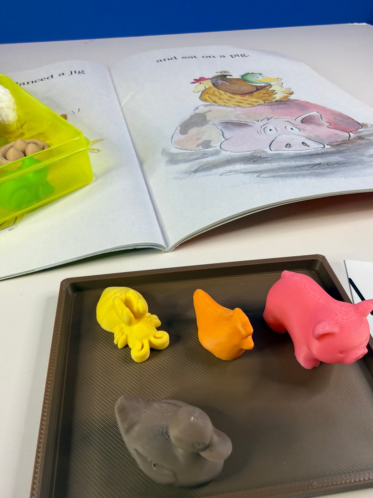 Buzz Said the Bee Book with Story Objects  – level one reader story retail with visuals- BOOK INCLUDED