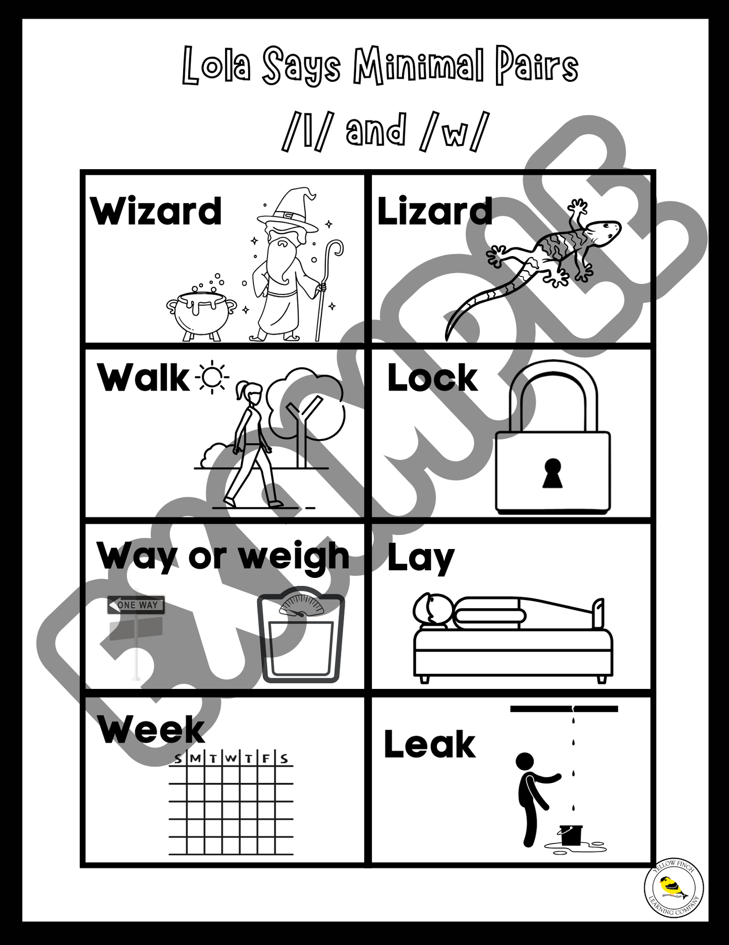 Lola Says L Companion Packet