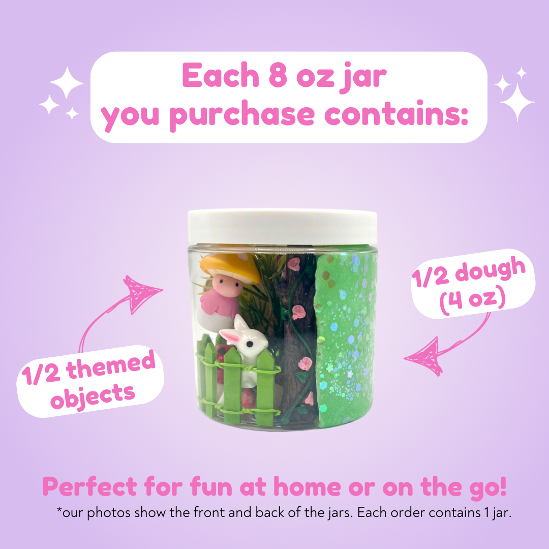 Fairy Garden Playdough Sensory Toy Kit Special Edition Jar