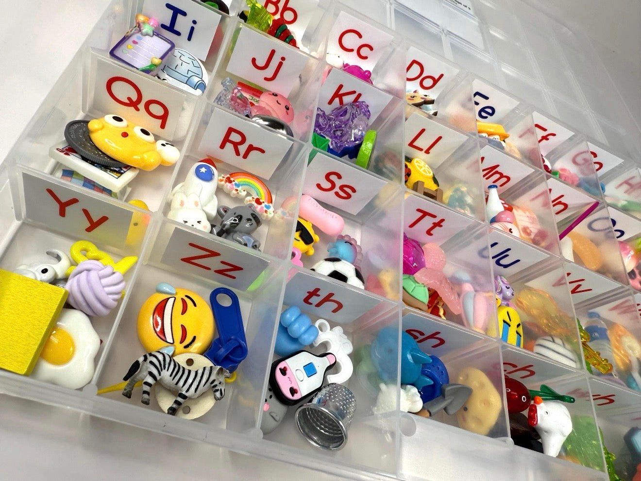Alphabet Mini Objects Set – Phonics & Digraphs Kit | Montessori Sound Set  Speech Therapy Trinkets | Say and Play Mini Objects