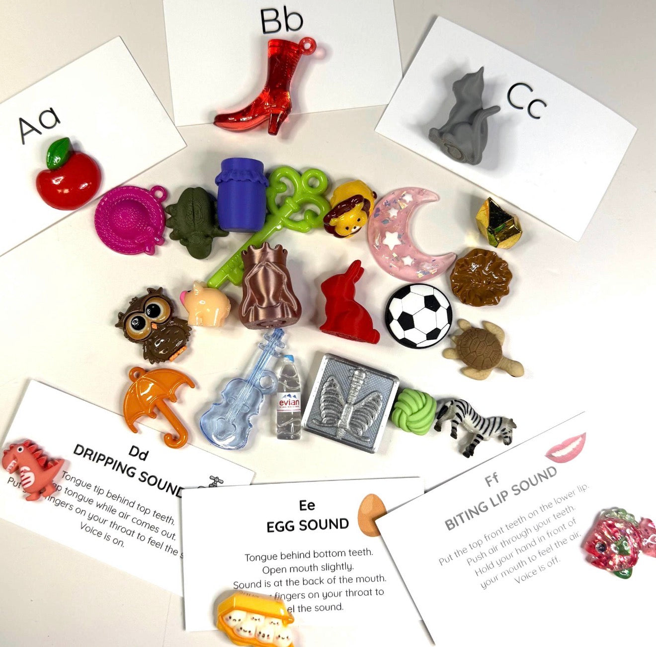 Alphabet MINI Objects Trinkets Beginning Sound Objects - Alphabet Trinkets - Speech Therapy Miniature Objects