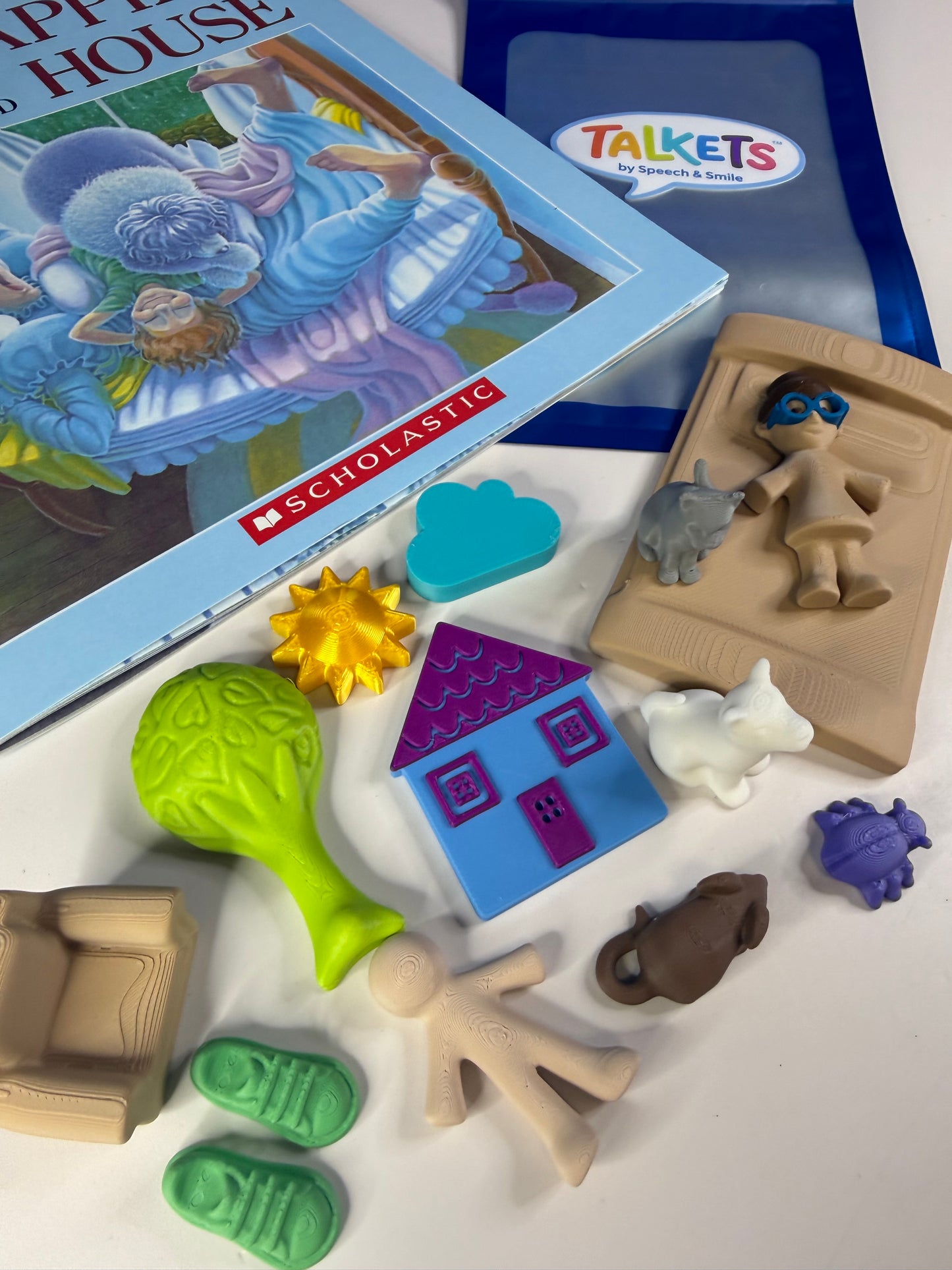 Napping House Story Prop Set |  Speech Therapy Story Retell Props -  Talkets™ Mini Objects
