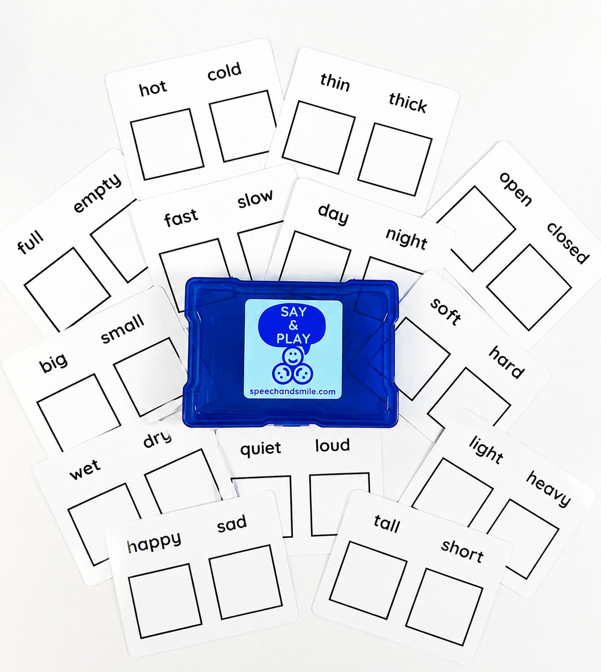 Opposites Task Box with Mini Objects | Preschool Concept Learning Task Box