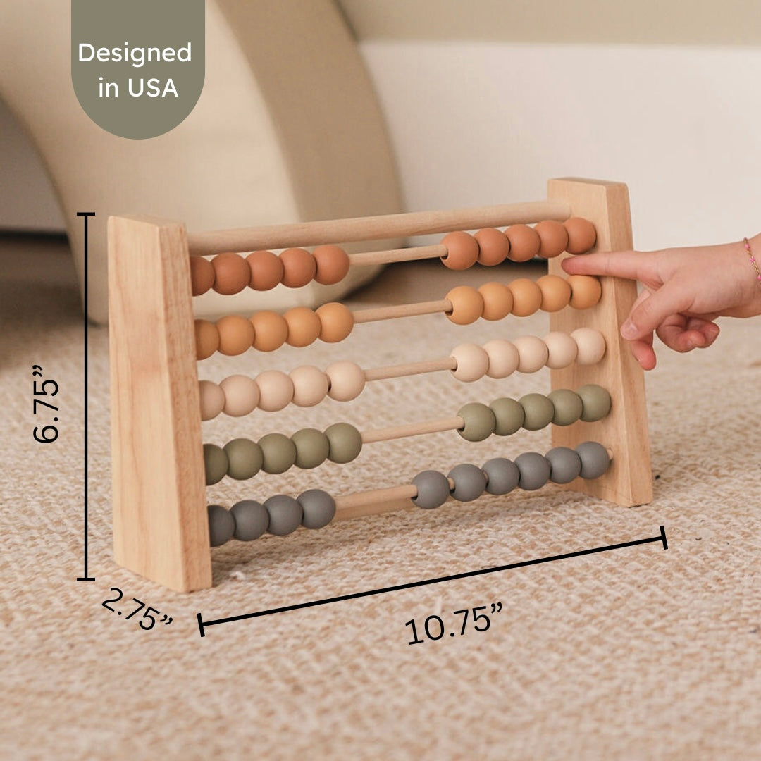 Neutral Wooden Abacus - Articulation Data Tracker!