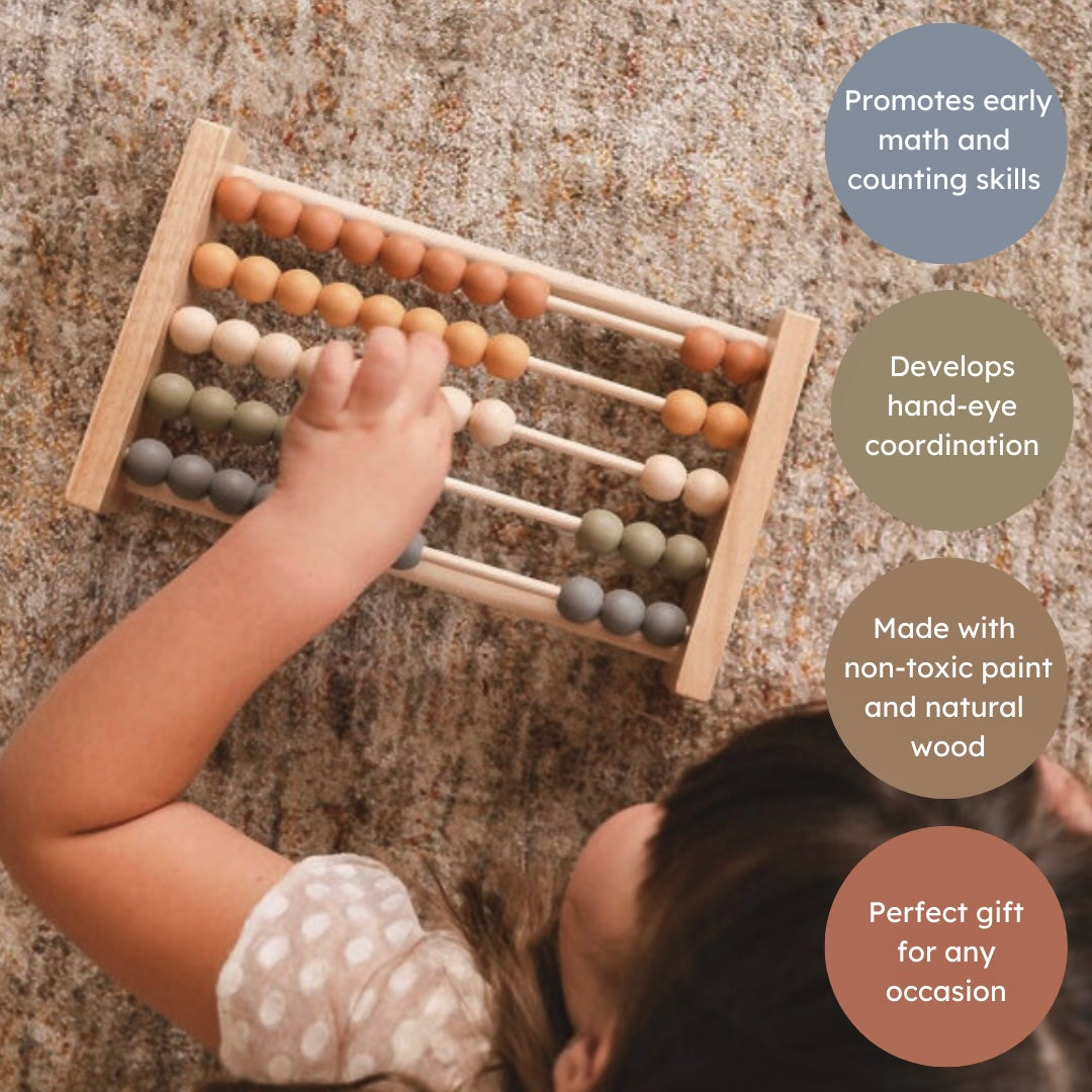 Neutral Wooden Abacus - Articulation Data Tracker!