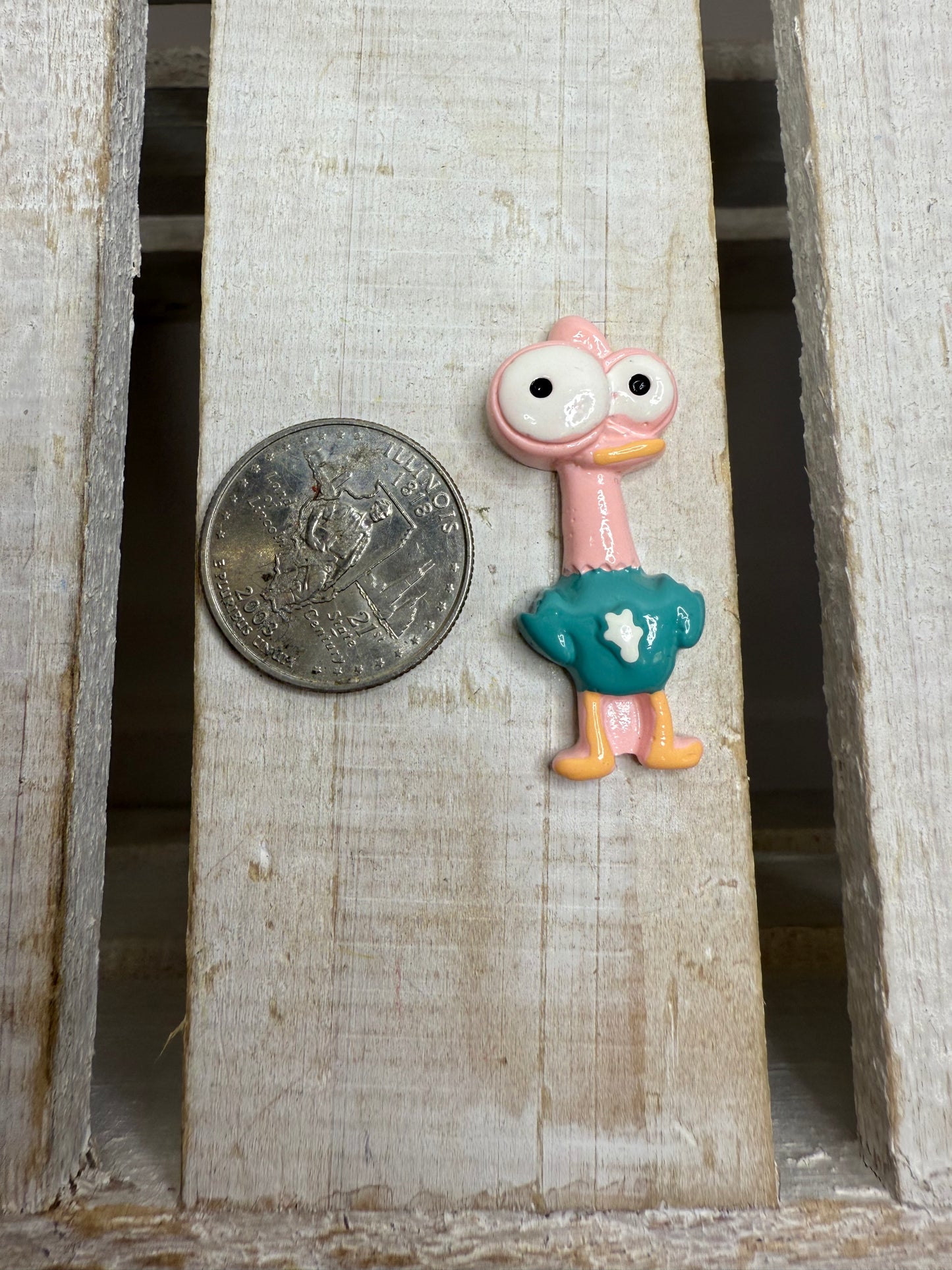 Bibelot d'autruche miniature Mini objets orthophonie objets Alphabet lettre O Montessori objets sonores miniatures