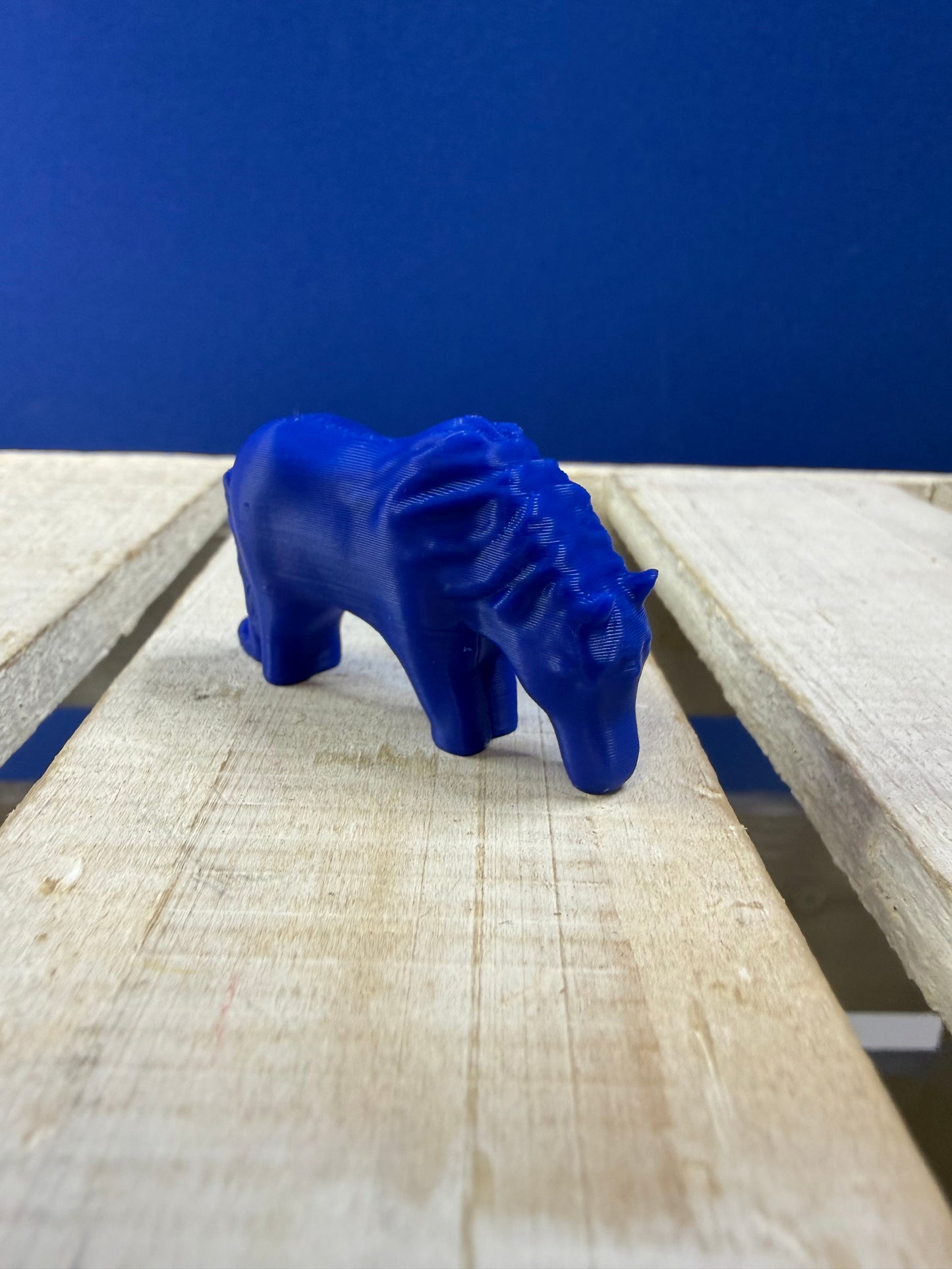 Mini Blue Horse – Animal Objects for Speech Therapy & Language Activities | 3D Printed | Talkets™