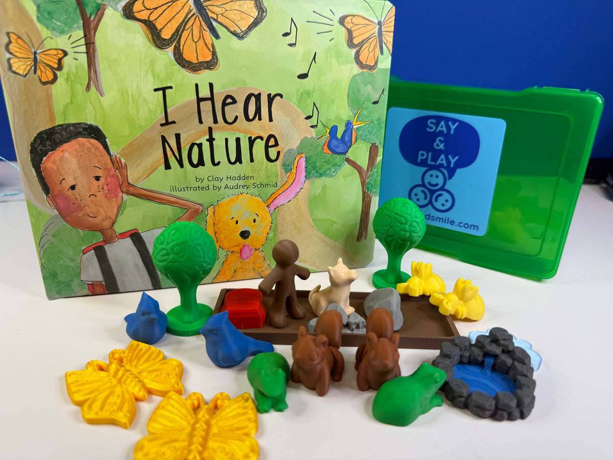 Nature Story Kit with Mini Objects - For the Book I Hear Nature - Speech Therapy  Minis Woodland Theme