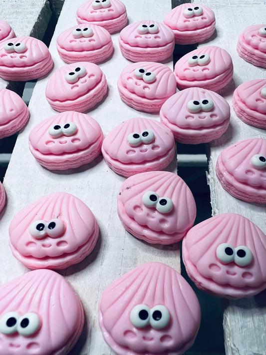 Miniature Pink OYSTER Trinket Ocean Theme Trinkets Resin Oyster Speech Therapy Mini Objects Trinkets Clam Mini Object