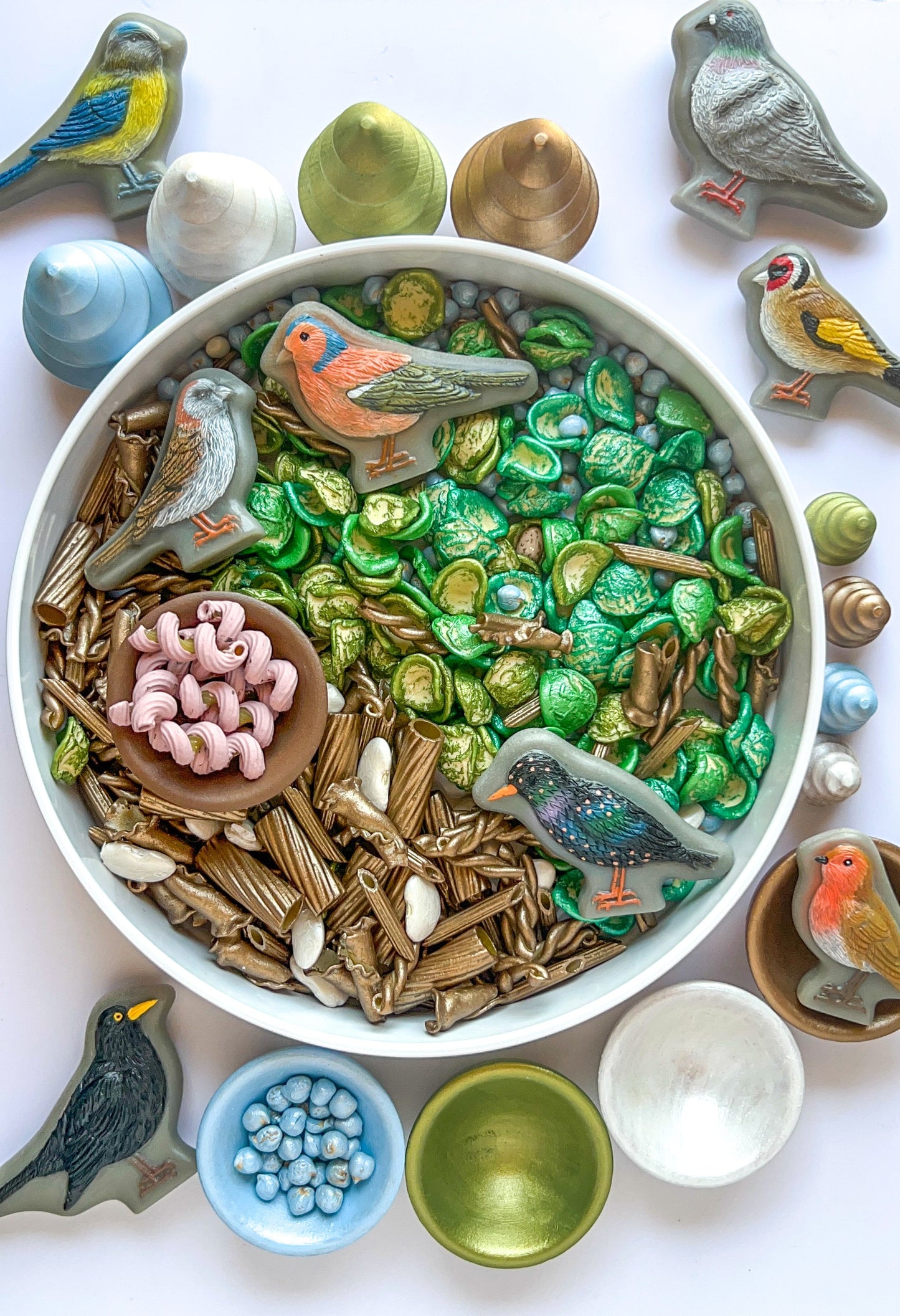 Build a Nest Sensory Bin Filler - Nature theme Play Bird Set up