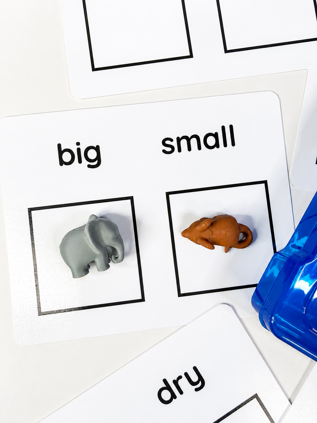Opposites Task Box with Mini Objects | Preschool Concept Learning Task Box