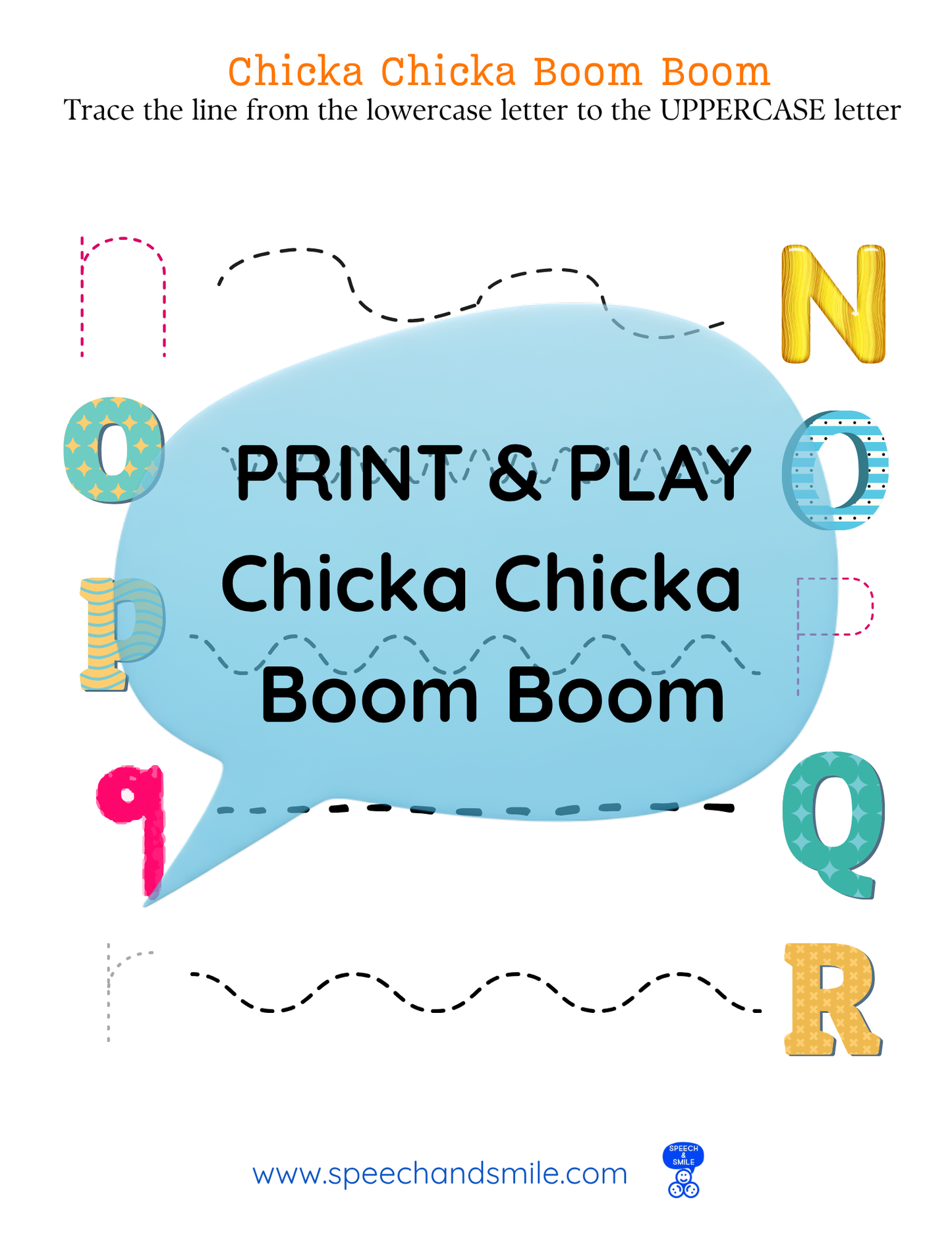 Say and Play Story Kit Book Pack – Chicka Chicka Boom Boom Companion PRINTABLE ACTIVITIES Speech & Language Instant Download Book Extension