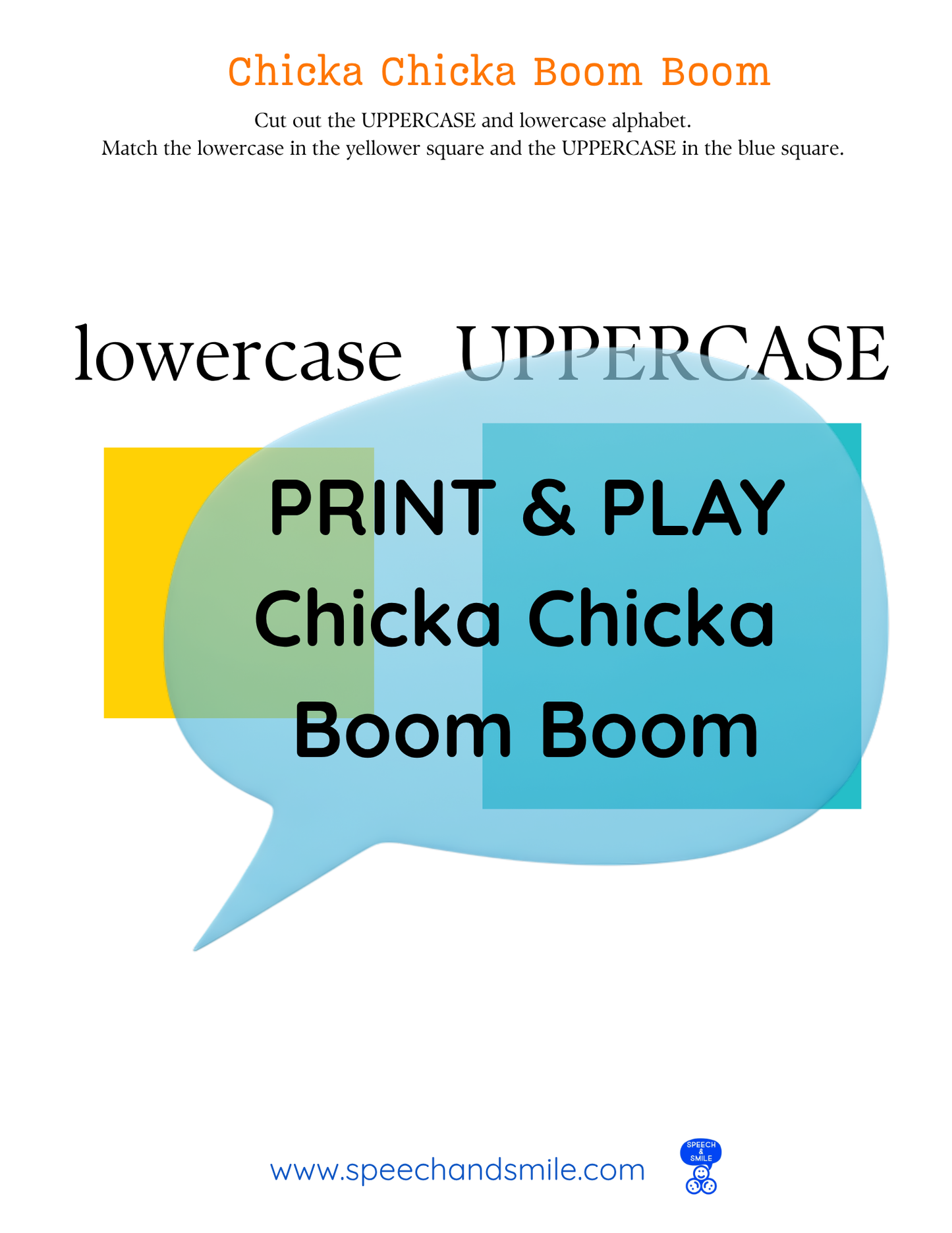 Say and Play Story Kit Book Pack – Chicka Chicka Boom Boom Companion PRINTABLE ACTIVITIES Speech & Language Instant Download Book Extension