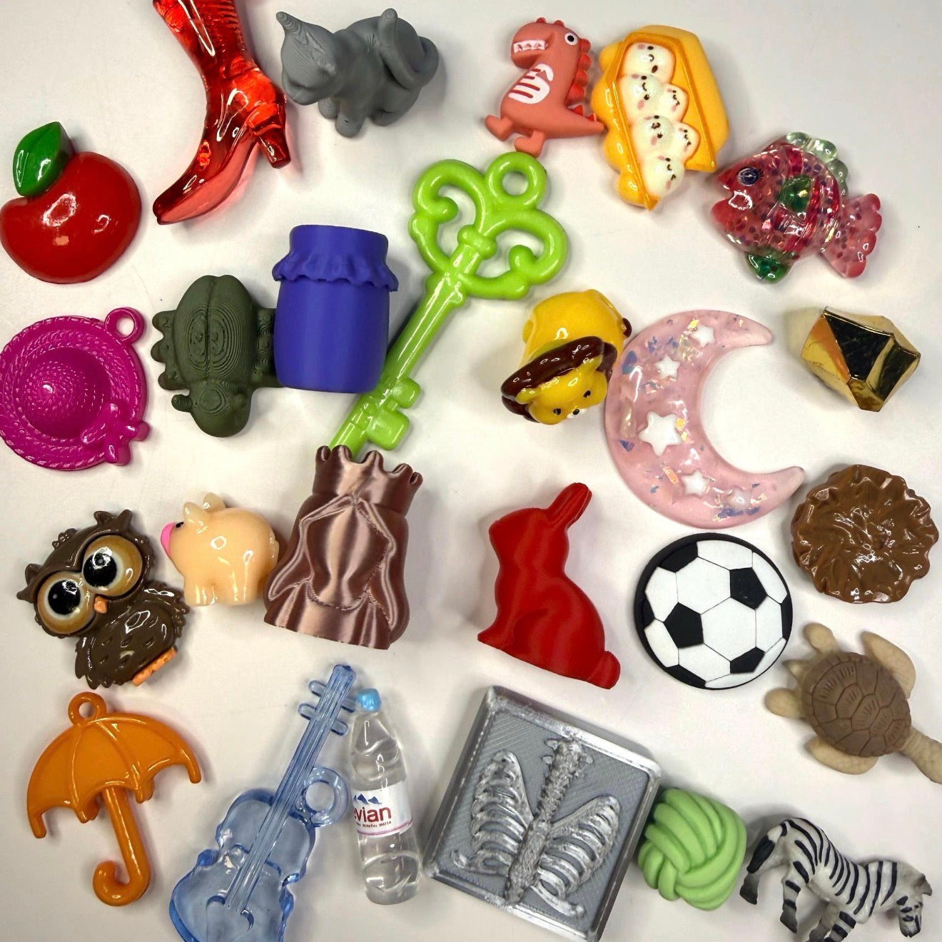 Alphabet Set with Mini Objects in a portable Case - Letter mats with Sound Cues