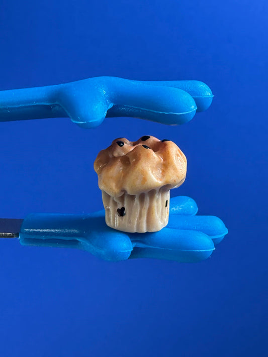 Mini MUFFIN Objeto-Terapia del habla Mini Objetos-Baratijas del habla-COMIDA Objetos temáticos-Habla Minis-Muffin de resina-Baratijas de comida Doodads-Montessori