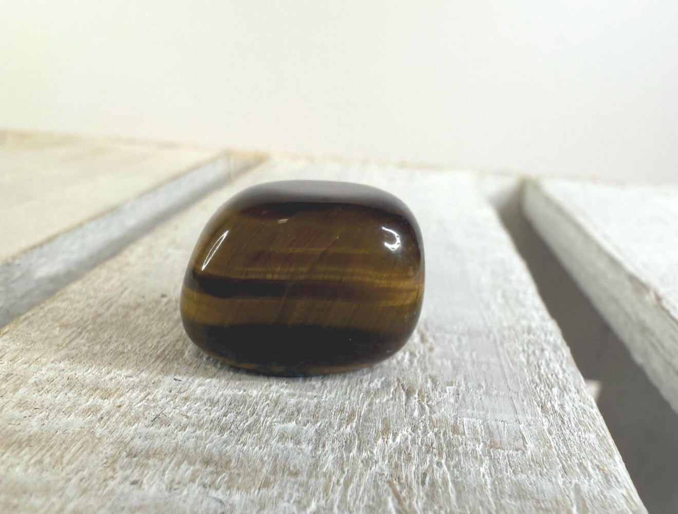 Polished Tigers Eye Stone – Collect Gemstones Alphabet Objects  – Speech Therapy Mini Objects