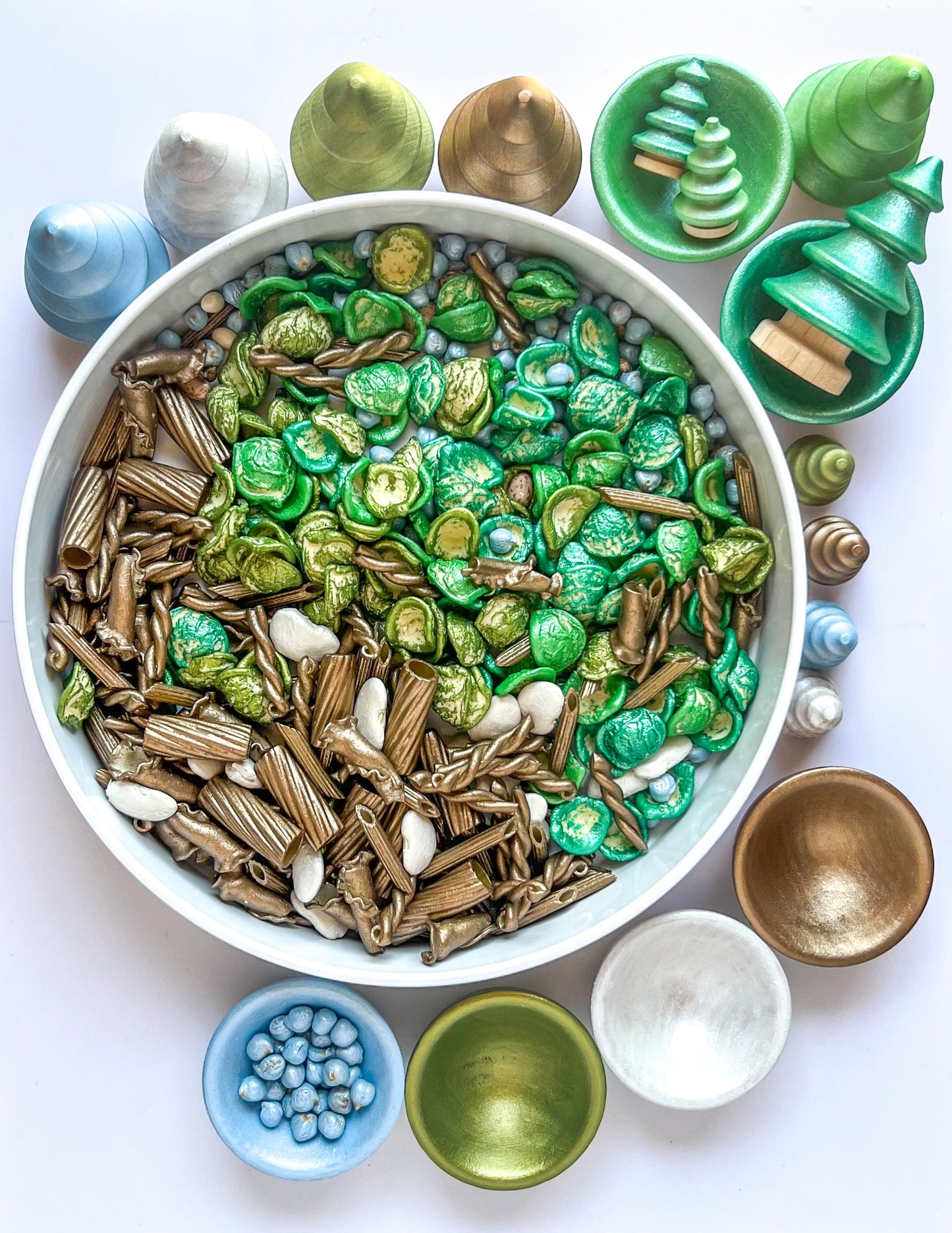 Build a Nest Sensory Bin Filler - Nature theme Play Bird Set up