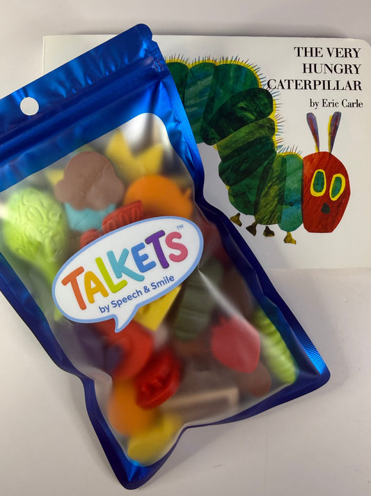 Very Hungry Caterpillar Story Set | Animal Story Objects | Speech Therapy Story Retell Props Talkets™ Mini Objects