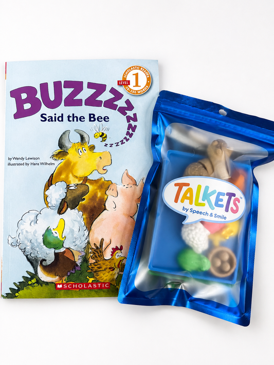 Buzz Said the Bee Story Prop Set | Mini  Story Objects | Speech Therapy Story Retell Props Talkets™ Mini Objects