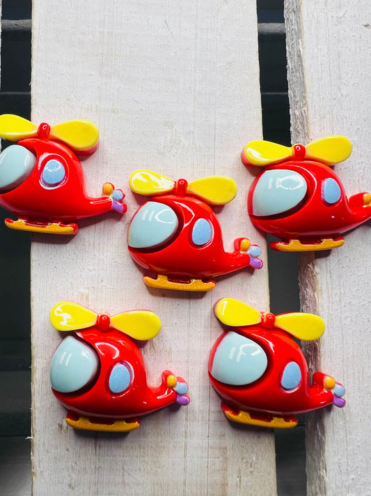 Mini HELICÓPTERO Objeto-Transporte Tema Objetos-Resina Helicóptero-Terapia del Habla Mini Objetos-Montessori Objetos de Lenguaje-Discurso Minis