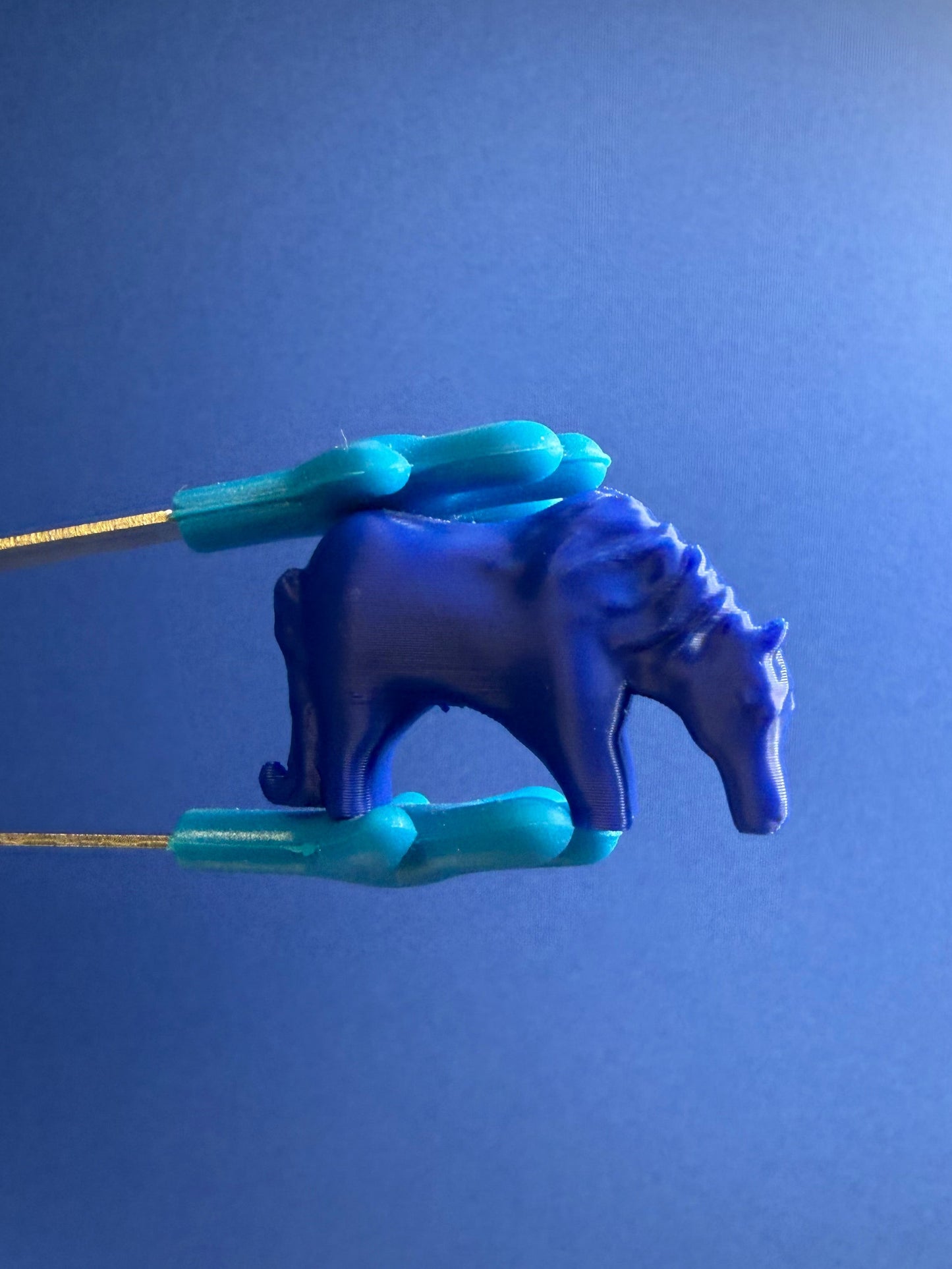 Mini Blue Horse – Animal Objects for Speech Therapy & Language Activities | 3D Printed | Talkets™