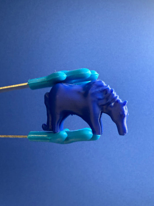 Mini Blue Horse – Animal Objects for Speech Therapy & Language Activities | 3D Printed | Talkets™