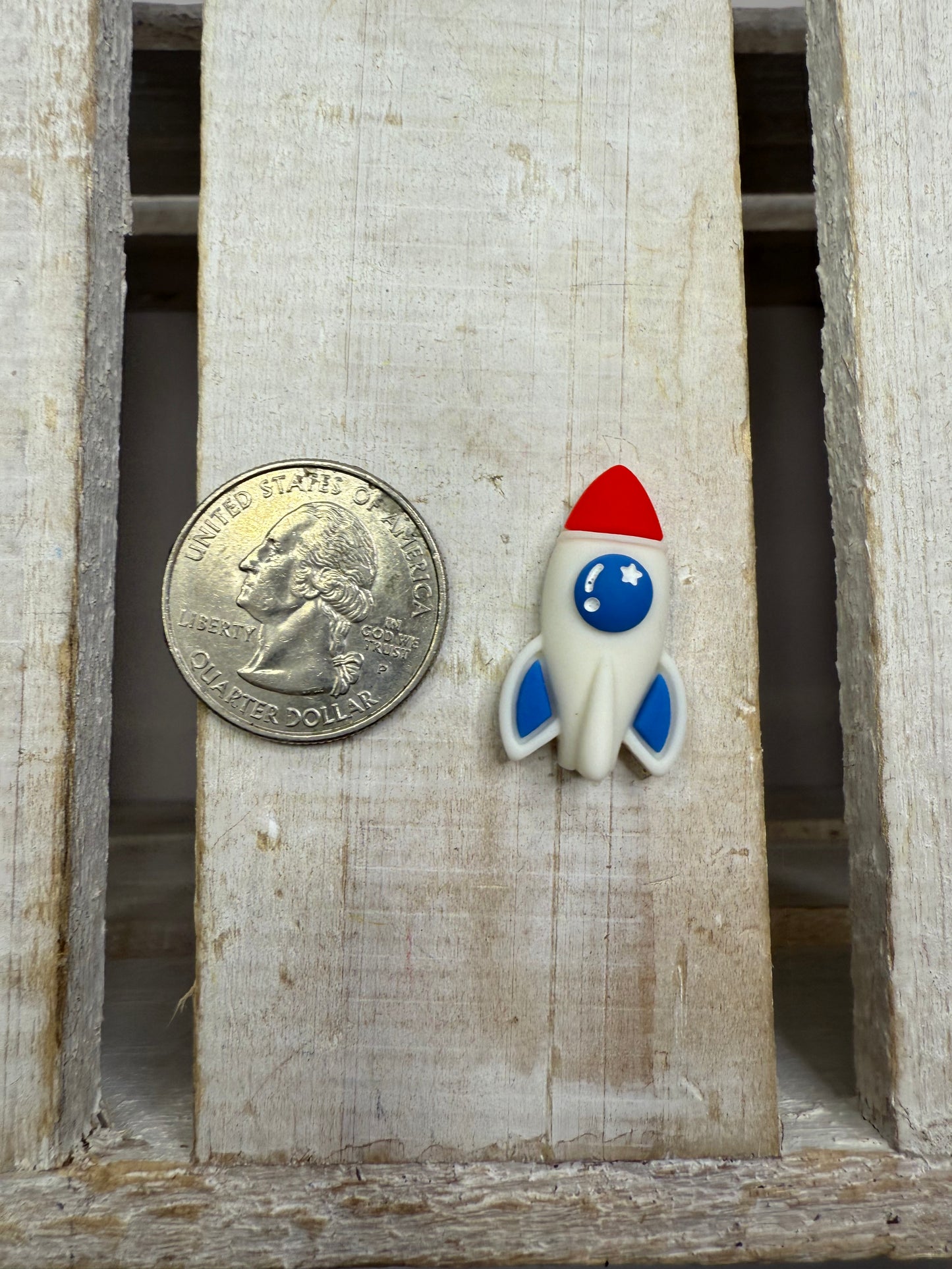 Space Mini Rocket Trinket – Letter R Alphabet Object | Montessori Speech Therapy Mini | I Spy Game  Sensory Bin Space Theme