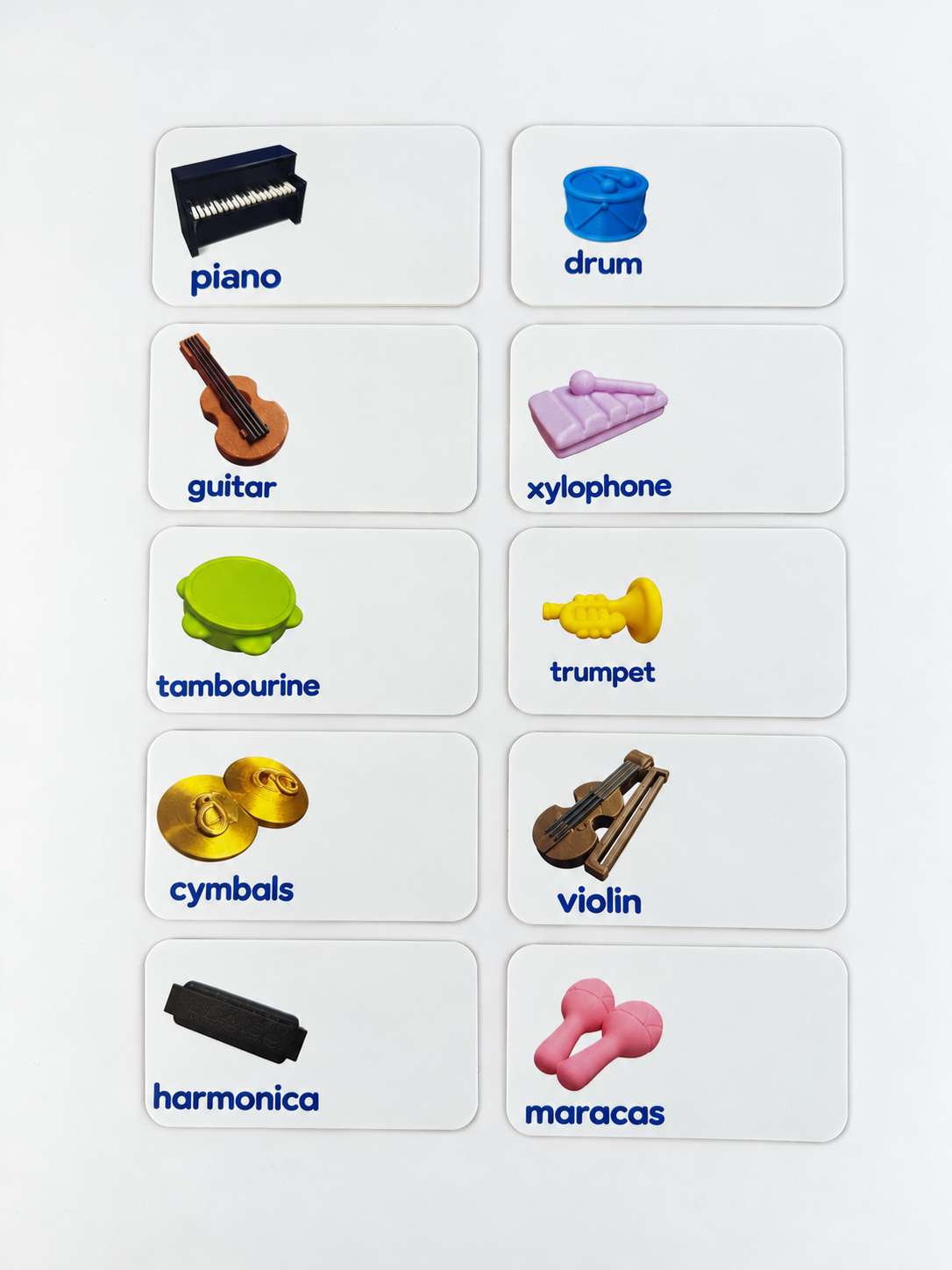 Music Theme Mini Objects with Matching Cards