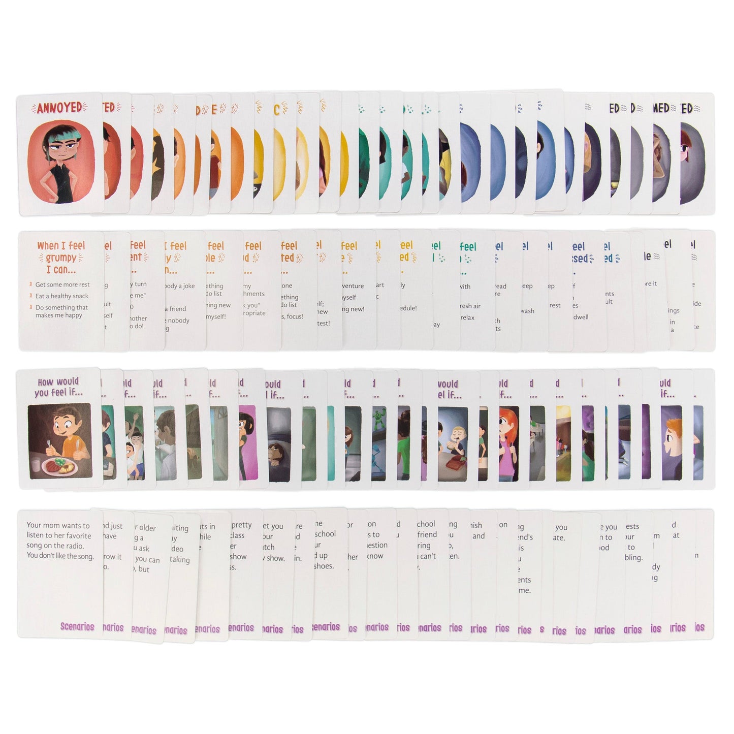 Feelings in a Flash Card Game Emotions Activity Speech Therapy