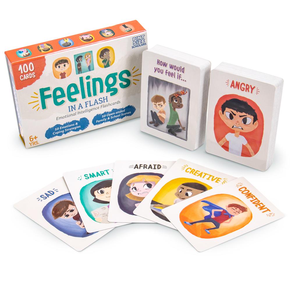Feelings in a Flash Card Game Emotions Activity Speech Therapy