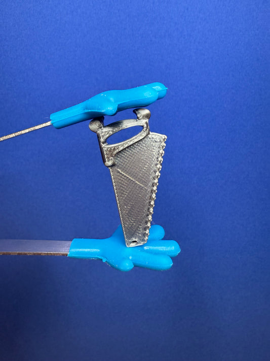 Mini Saw Figurine Construction Tool Theme Miniatures Letter S Objects for alphabet Sets