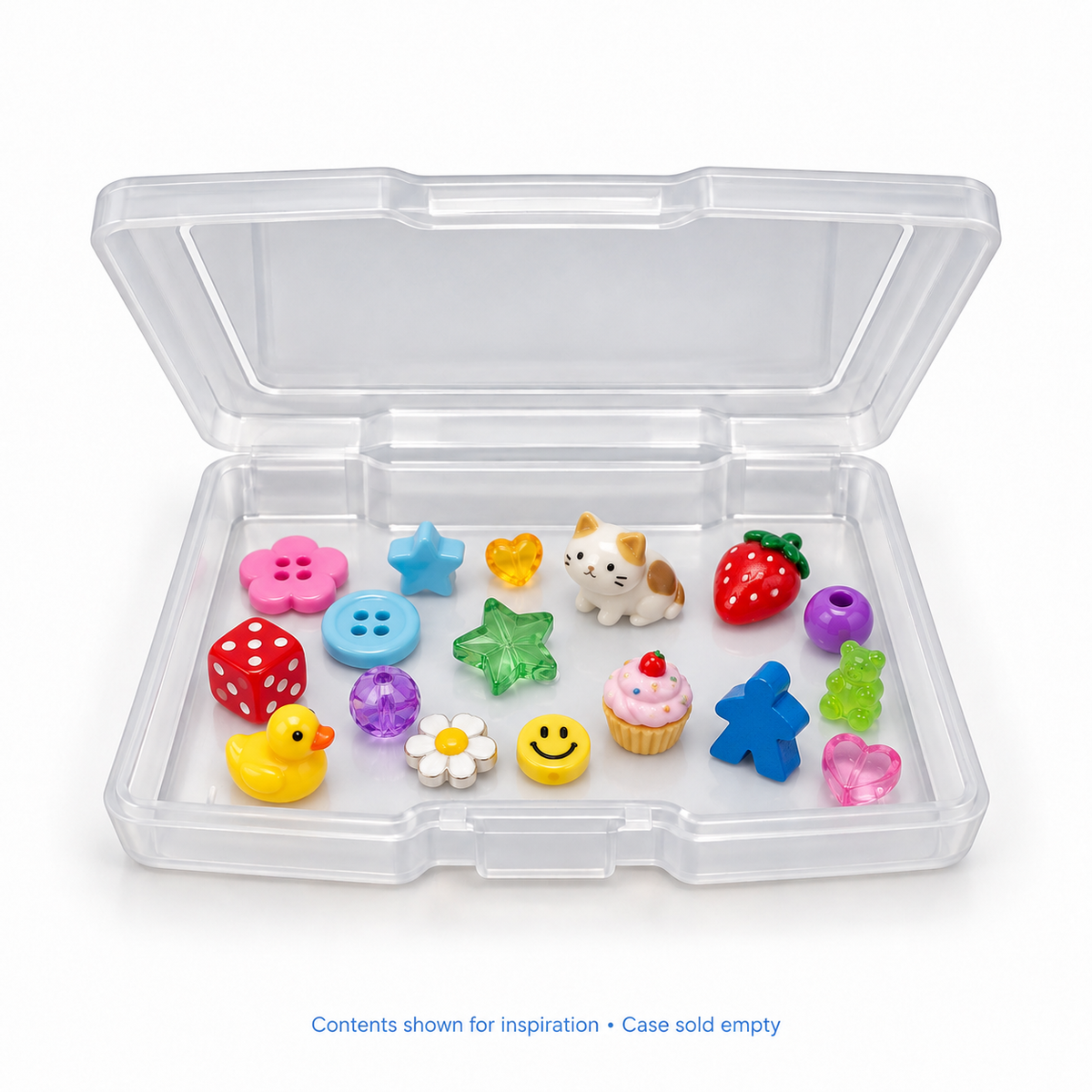 Small Storage Case with Snap Lid | Mini Object & Trinket Organizer - Clear Organization