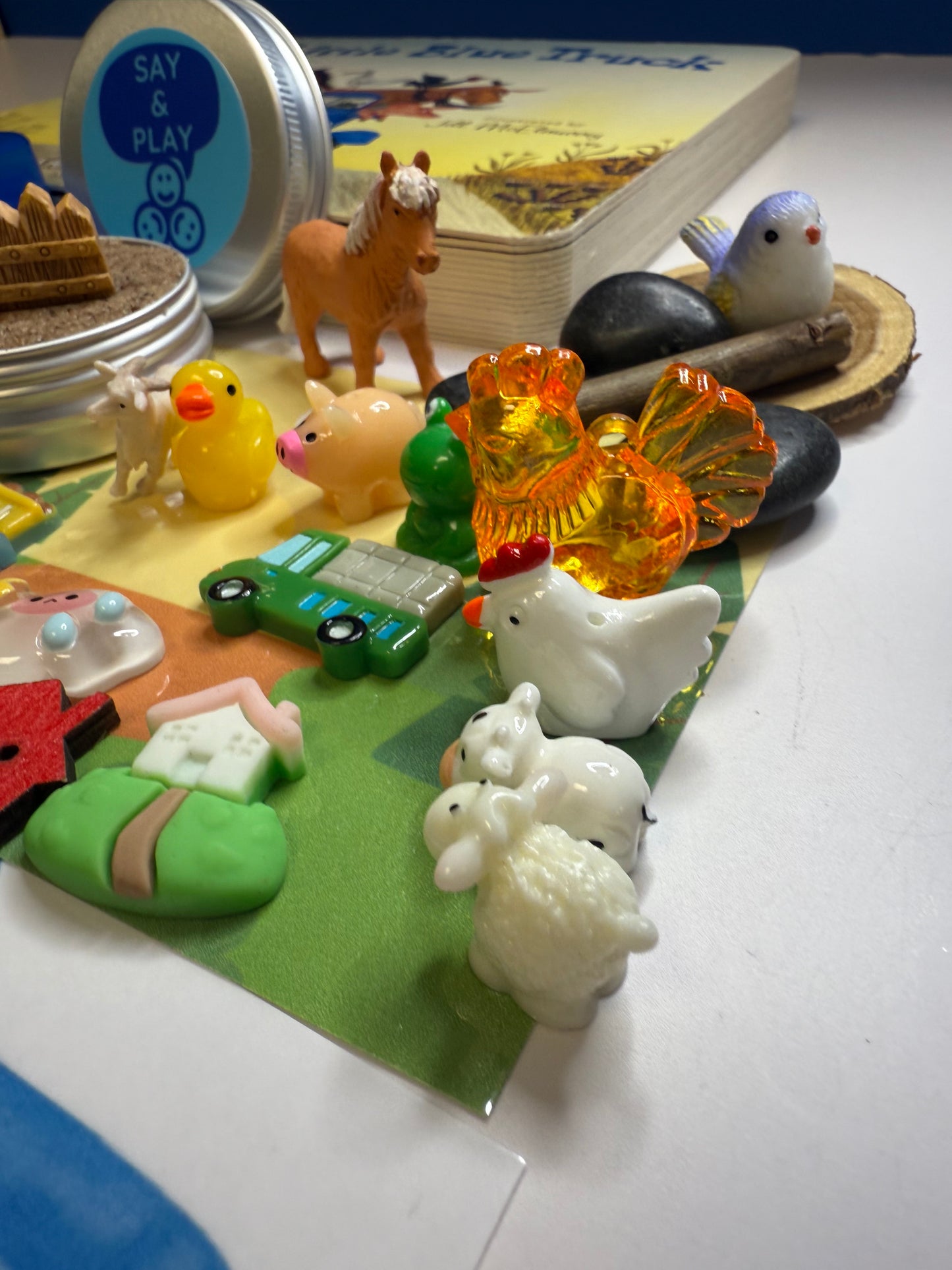 Little Blue Truck Story Kit Mini Objects Speech Therapy Preschool Activity