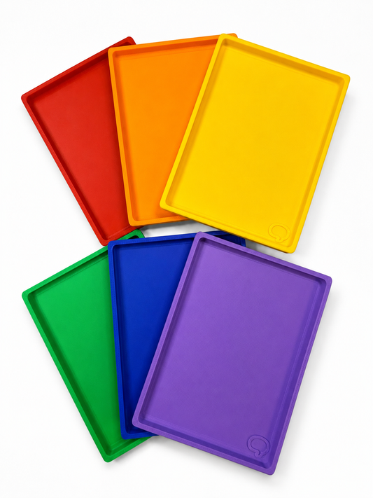Color Sorting Trinket Trays Set of 6 | Mini Object Sorting Trays | Preschool Color Matching Activity | Speech Therapy Sorting | Montessori