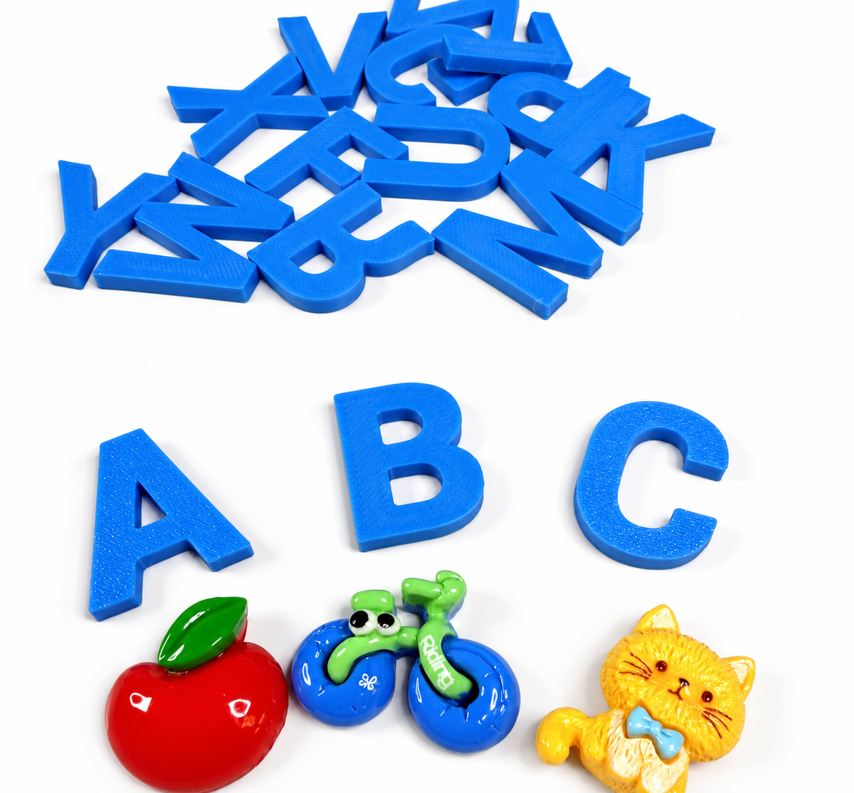 Alphabet & Counting Kit – Say & Play Mini Objects® with Portable Blue Organizer