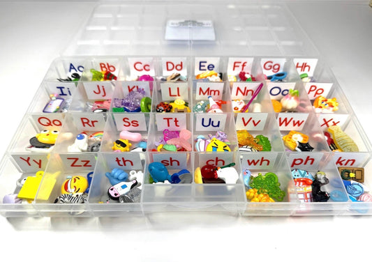 Alphabet Mini Objects Set – Phonics & Digraphs Kit | Montessori Sound Set  Speech Therapy Trinkets | Say and Play Mini Objects