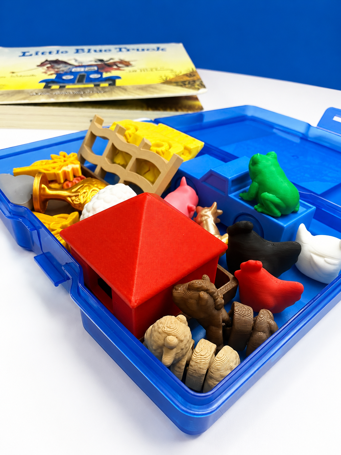 Little Blue Truck Story Kit Mini Objects - Speech Therapy Preschool Story Set