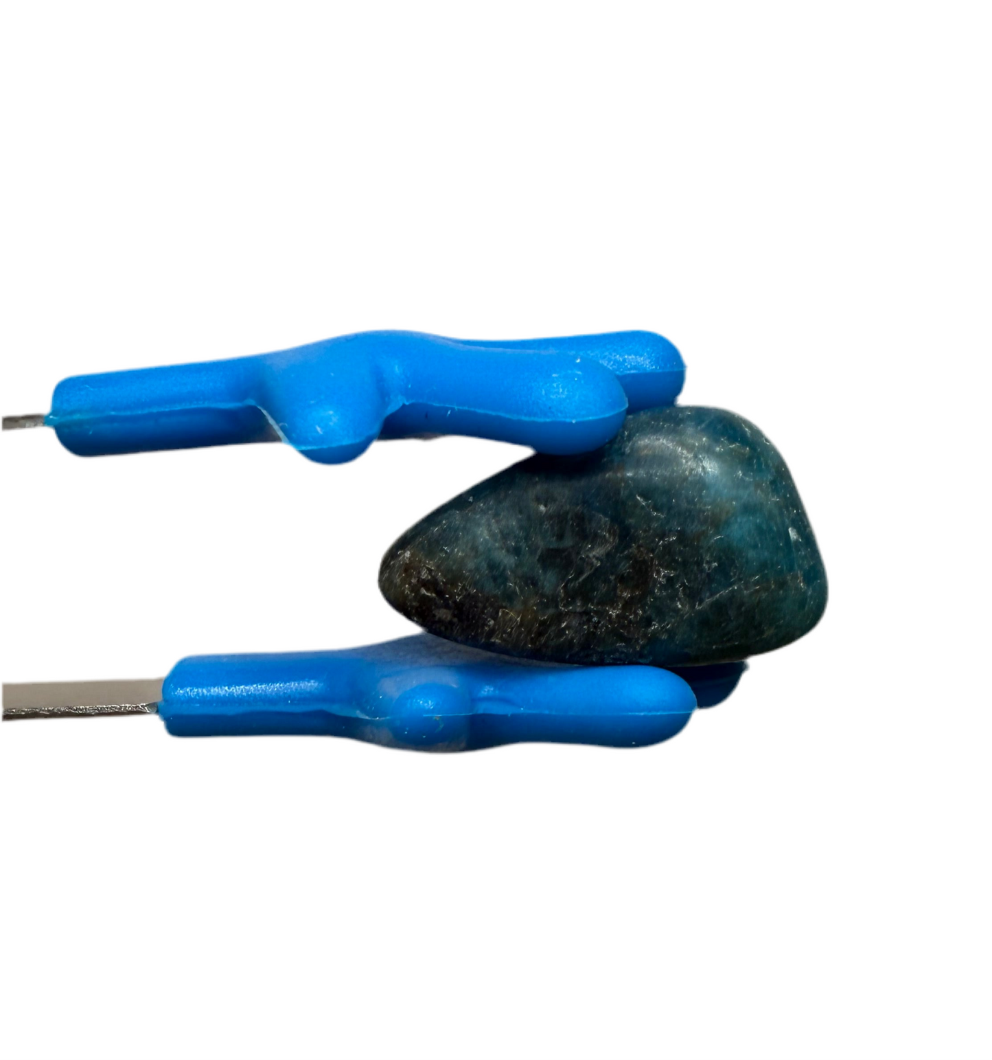 Polished Blue Apatite Stones Natural Tumbled Gemstones Rocks  Speech Therapy Mini Objects Blue Stones