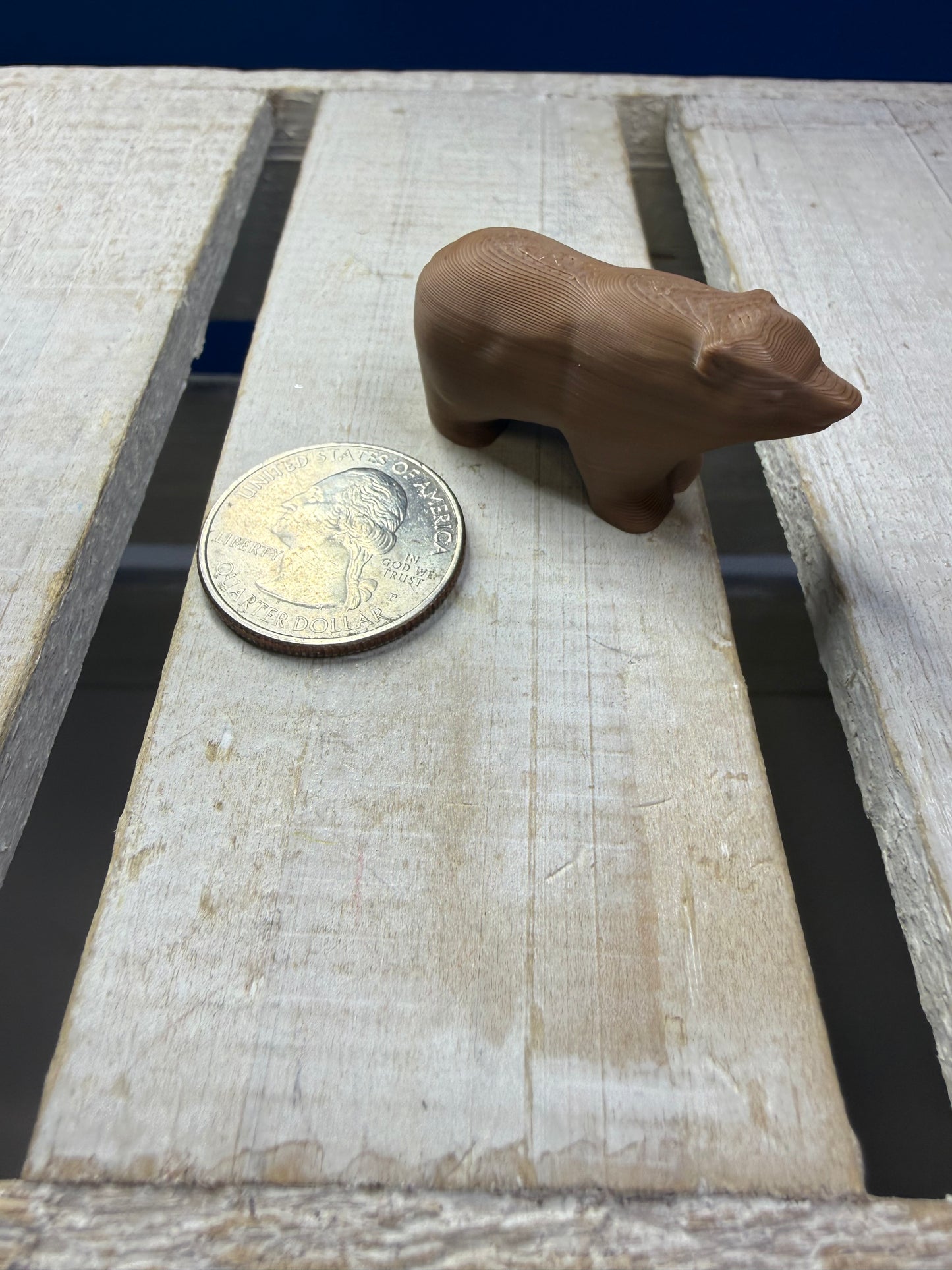 Mini Brown Bear Object for Speech Therapy & Language Activities | 3D Printed | Talkets™
