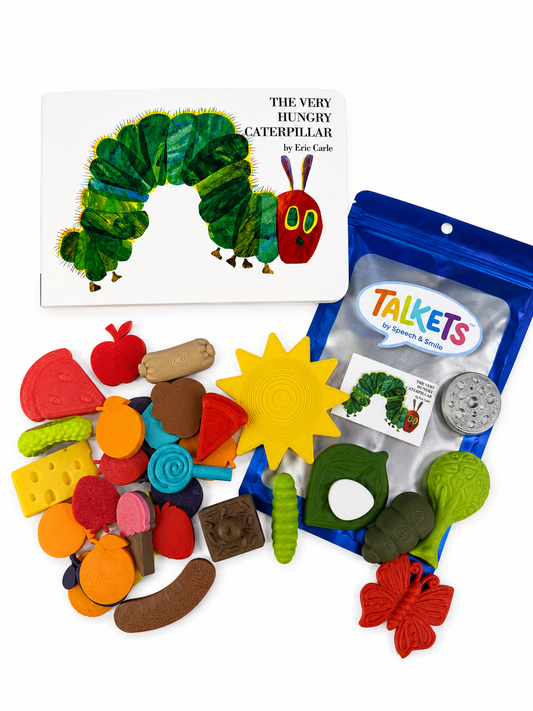 Very Hungry Caterpillar Story Set | Animal Story Objects | Speech Therapy Story Retell Props Talkets™ Mini Objects
