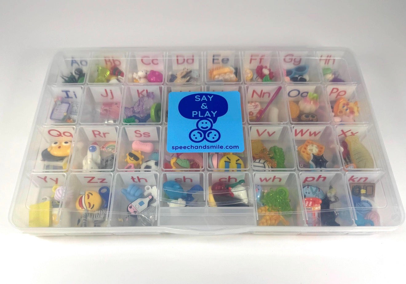 Alphabet Mini Objects Set – Phonics & Digraphs Kit | Montessori Sound Set  Speech Therapy Trinkets | Say and Play Mini Objects