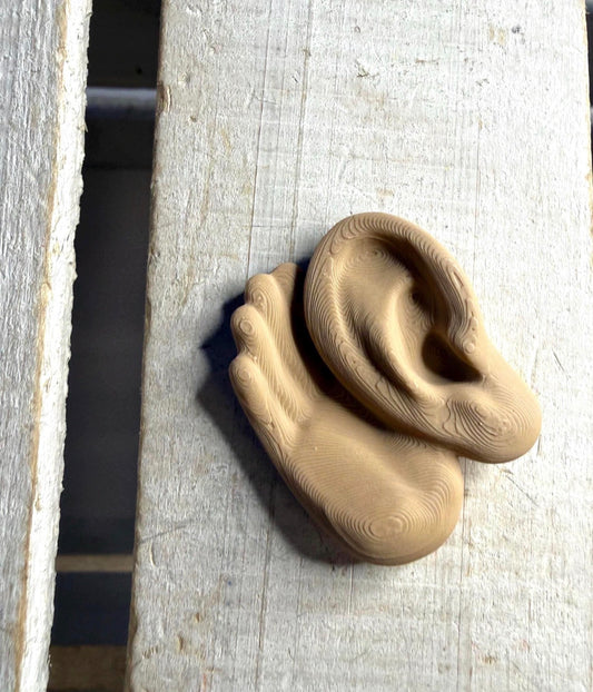 Mini Senses - Hand Ear  Mini Object for Speech Therapy - Listen Cue - Language Activities | 3D Printed | Talkets™