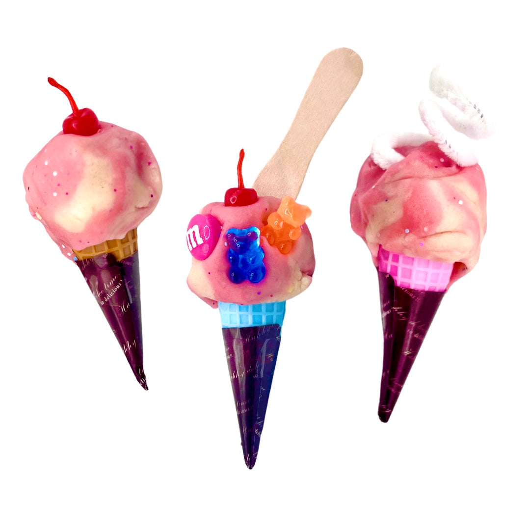 Ice Cream Themed Sensory Play Dough Kit - Speech Therapy Theme Mini Objects