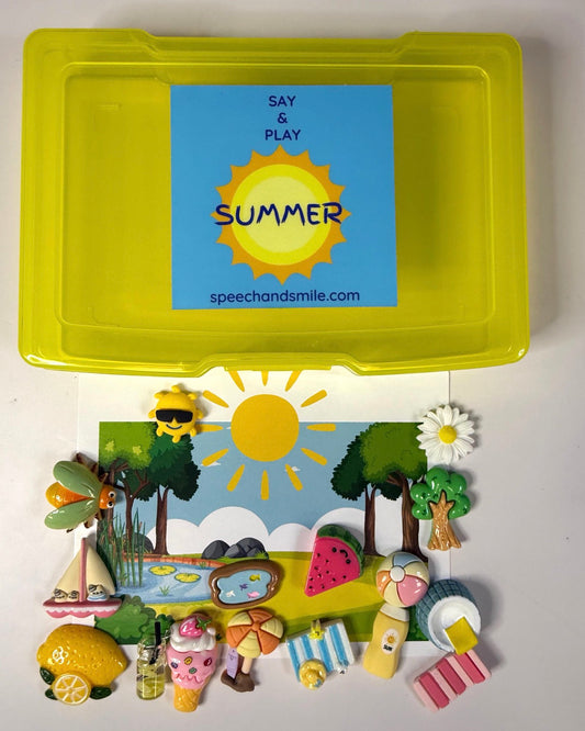 Summer Theme Trinket Set - Minis for Speech Therapy - Say & Play Mini Objects™